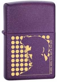 Zippo Elvis Silhouette,Purple Shimmer #21080
