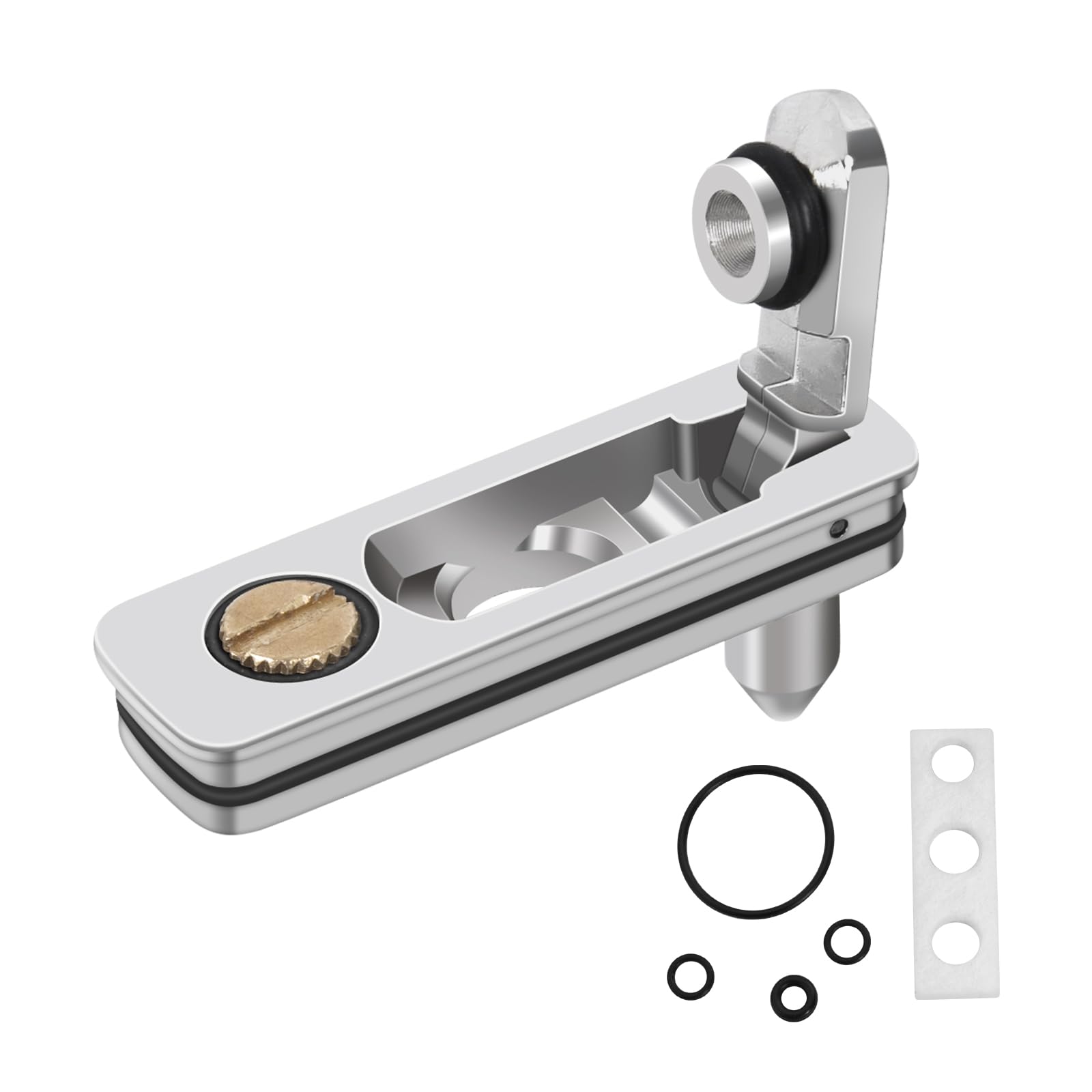 YUSUD Lighter Gasket Seal Compatible with Zippo, Metal Repair Kit with Cotton Felt Pad and Flint Slot, Lighter Fluid Anti-Evaporation Accessories for Lighter Insert, Replacement Parts