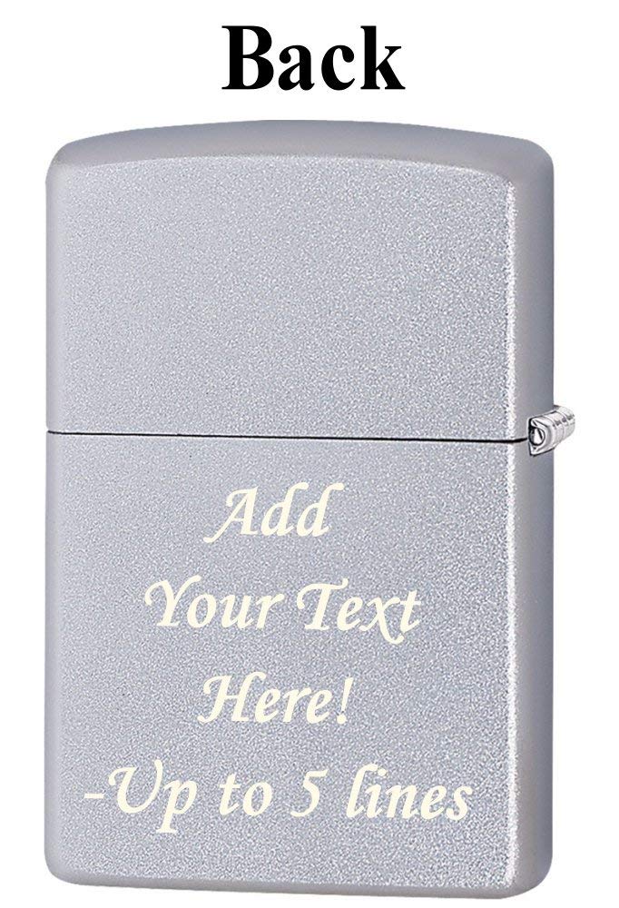 Zippo Lighter - Personalized Customize Message Engrave on Backside for Dragon Windproof Lighter Gold Plate Armor 29265