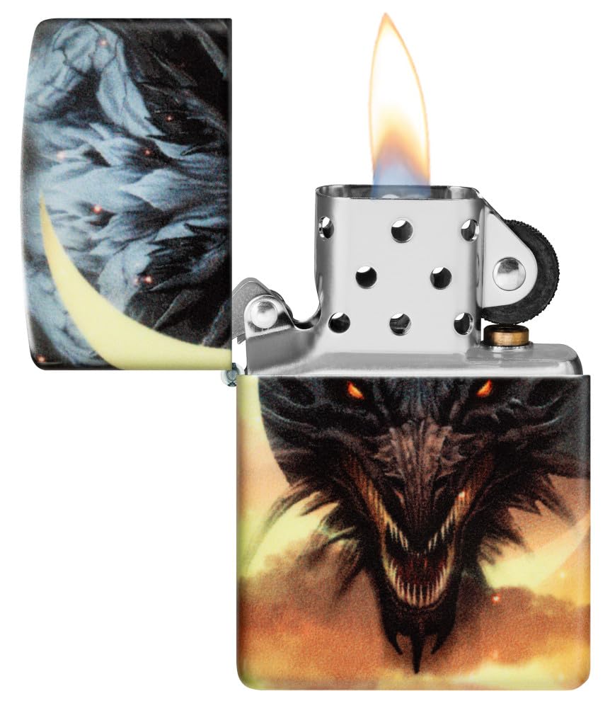 Zippo Dragon Fusion Design 540 Tumbled Brass Pocket Lighter