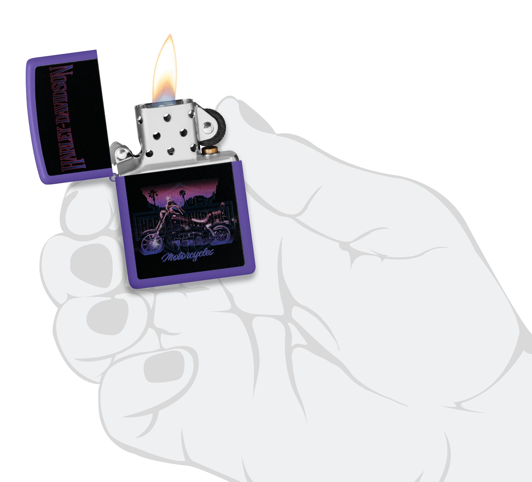 Zippo Lighter, Metal, Armor High Polish Chrome, Standard Size