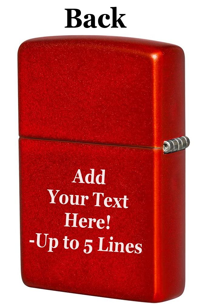 Zippo Lighter - Personalized Customize Message Engrave on Backside for Dragon Windproof Lighter Gold Plate Armor 29265