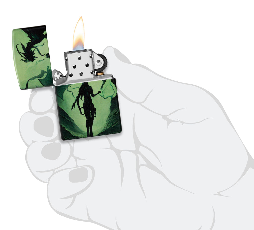 Zippo Dragon Fusion Design 540 Tumbled Brass Pocket Lighter