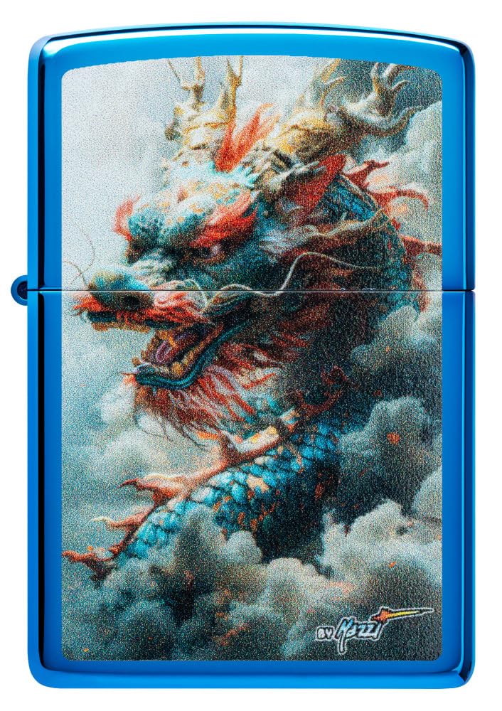 Zippo Dragon Fusion Design 540 Tumbled Brass Pocket Lighter