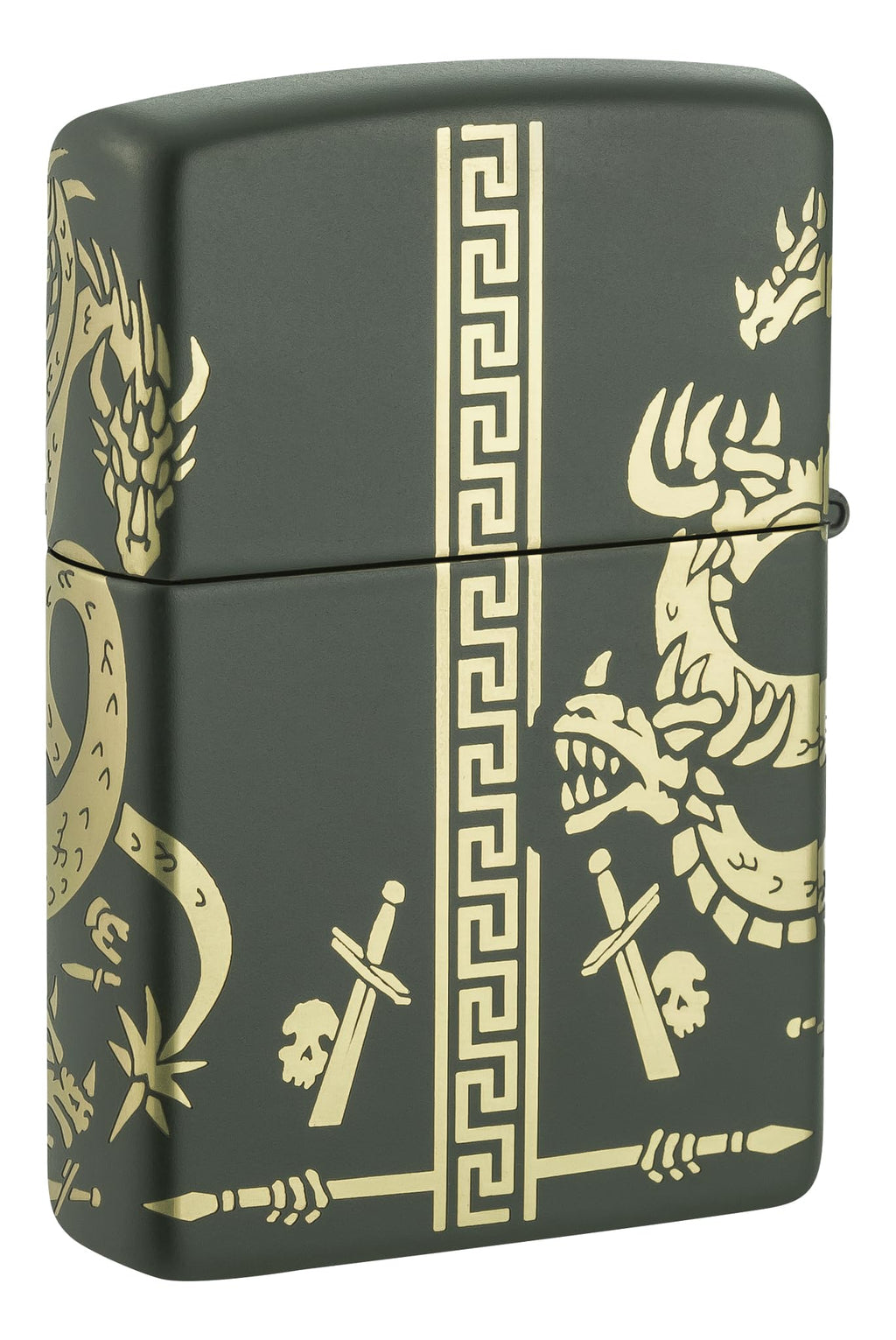 Zippo Dragon Fusion Design 540 Tumbled Brass Pocket Lighter