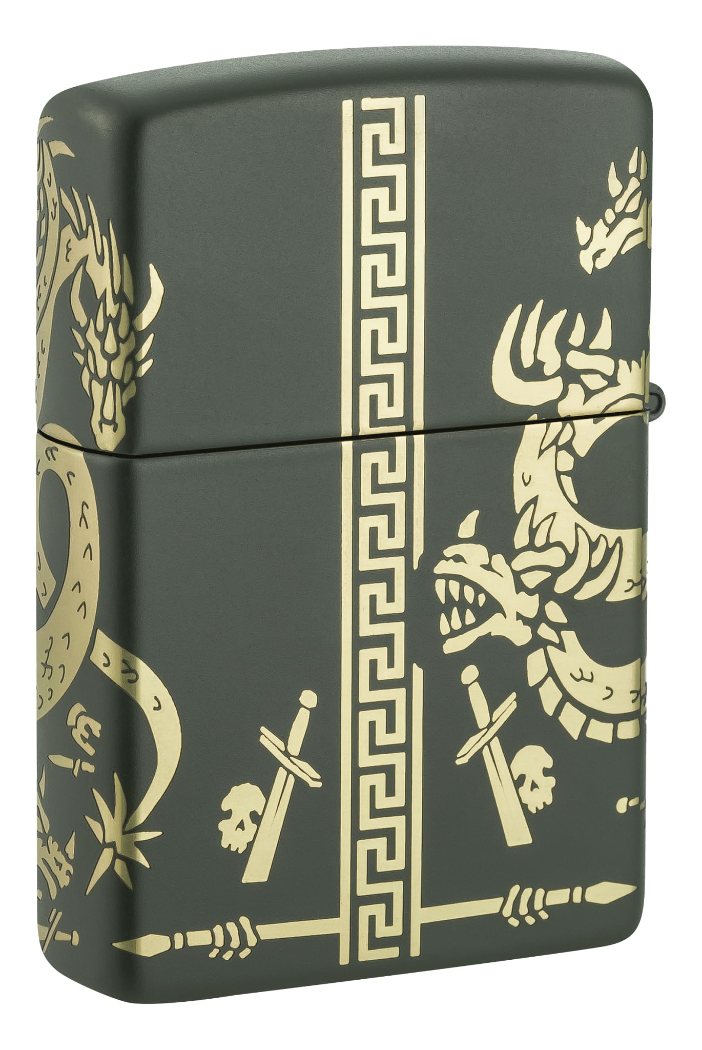 Zippo Dragon Fusion Design 540 Tumbled Brass Pocket Lighter