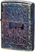 Zippo 2GL-5KARART Lighter, Arabesque Serial Number Gold Plated Etching Lutter, Five-Sided Processing, ZP-2GL-5KARART