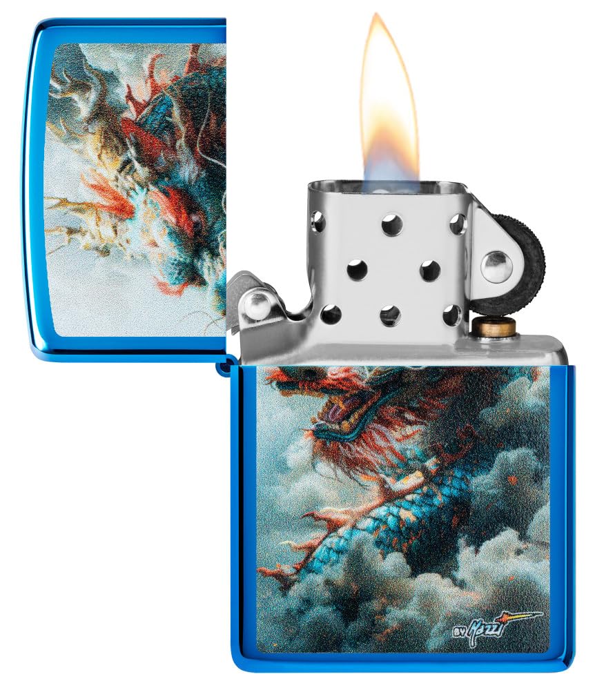 Zippo Dragon Fusion Design 540 Tumbled Brass Pocket Lighter