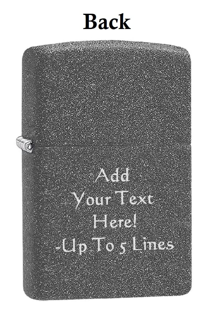 Zippo Lighter - Personalized Customize Message Engrave on Backside for Dragon Windproof Lighter Gold Plate Armor 29265