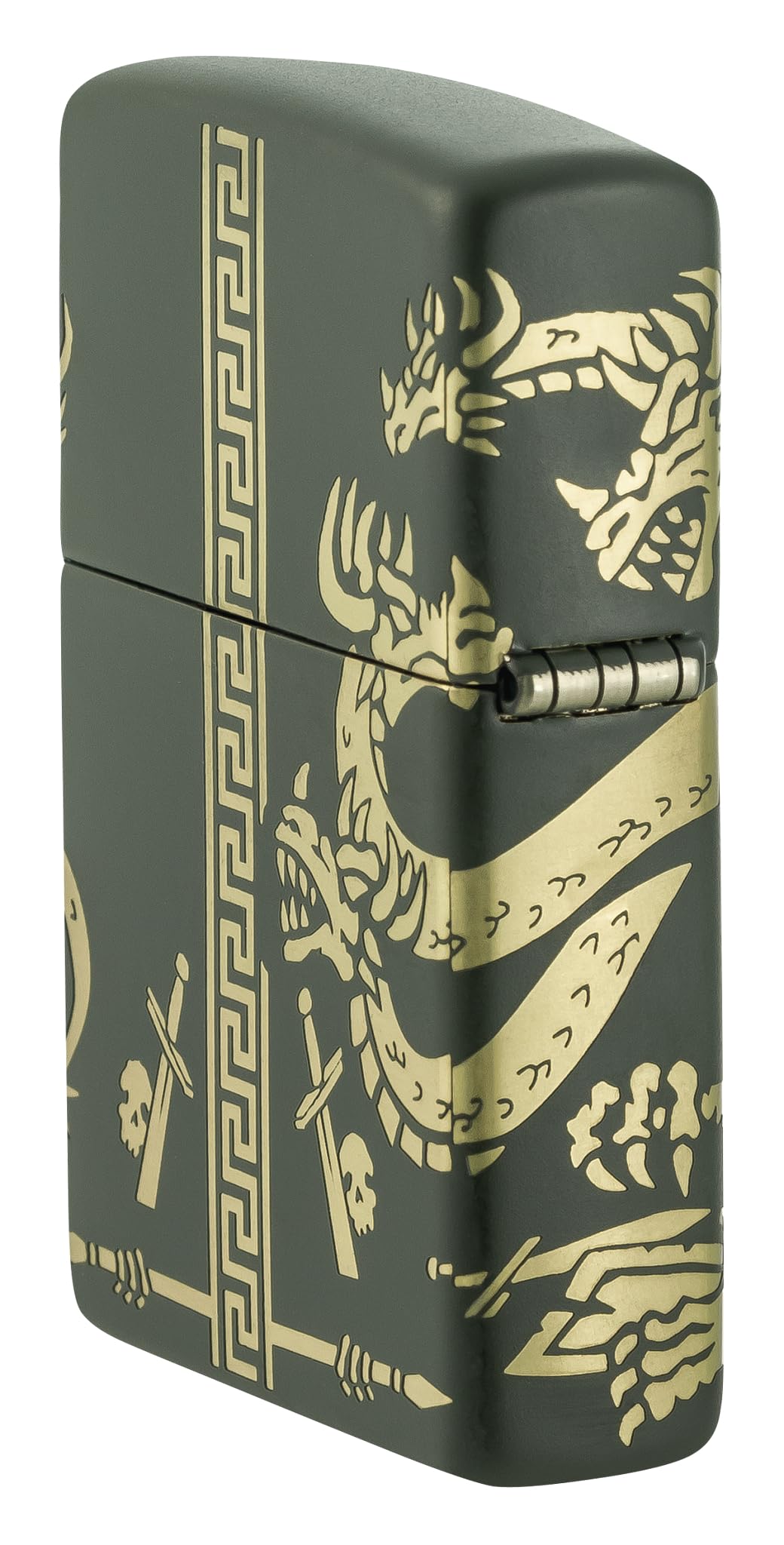 Zippo Dragon Fusion Design 540 Tumbled Brass Pocket Lighter