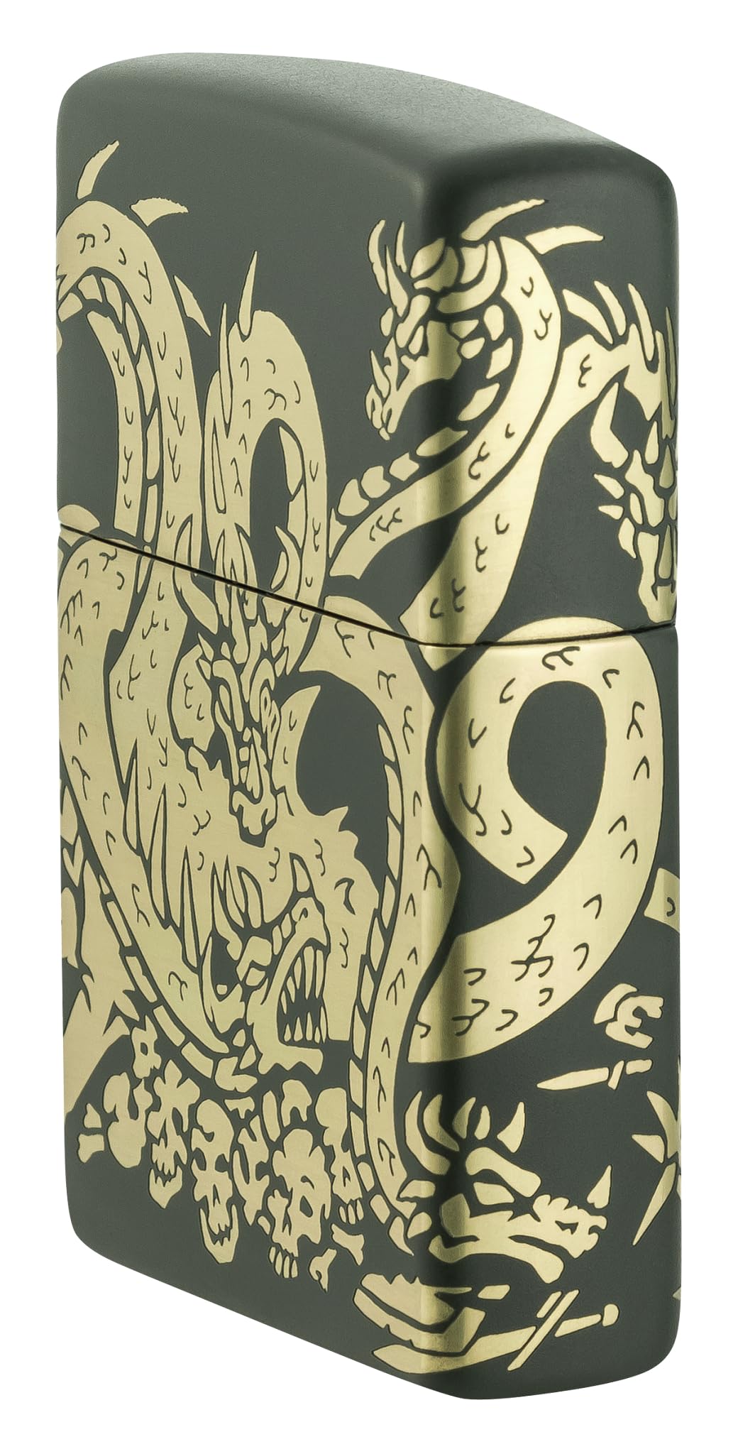 Zippo Dragon Fusion Design 540 Tumbled Brass Pocket Lighter