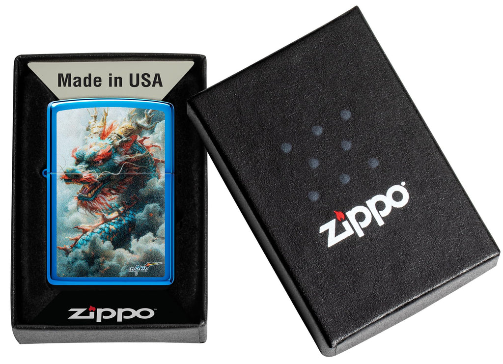Zippo Dragon Fusion Design 540 Tumbled Brass Pocket Lighter
