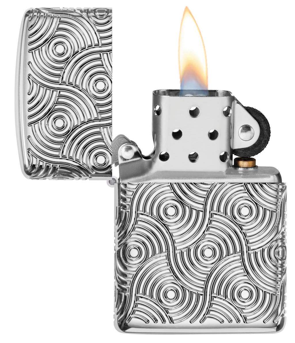 Zippo Lighter, Metal, Armor High Polish Chrome, Standard Size