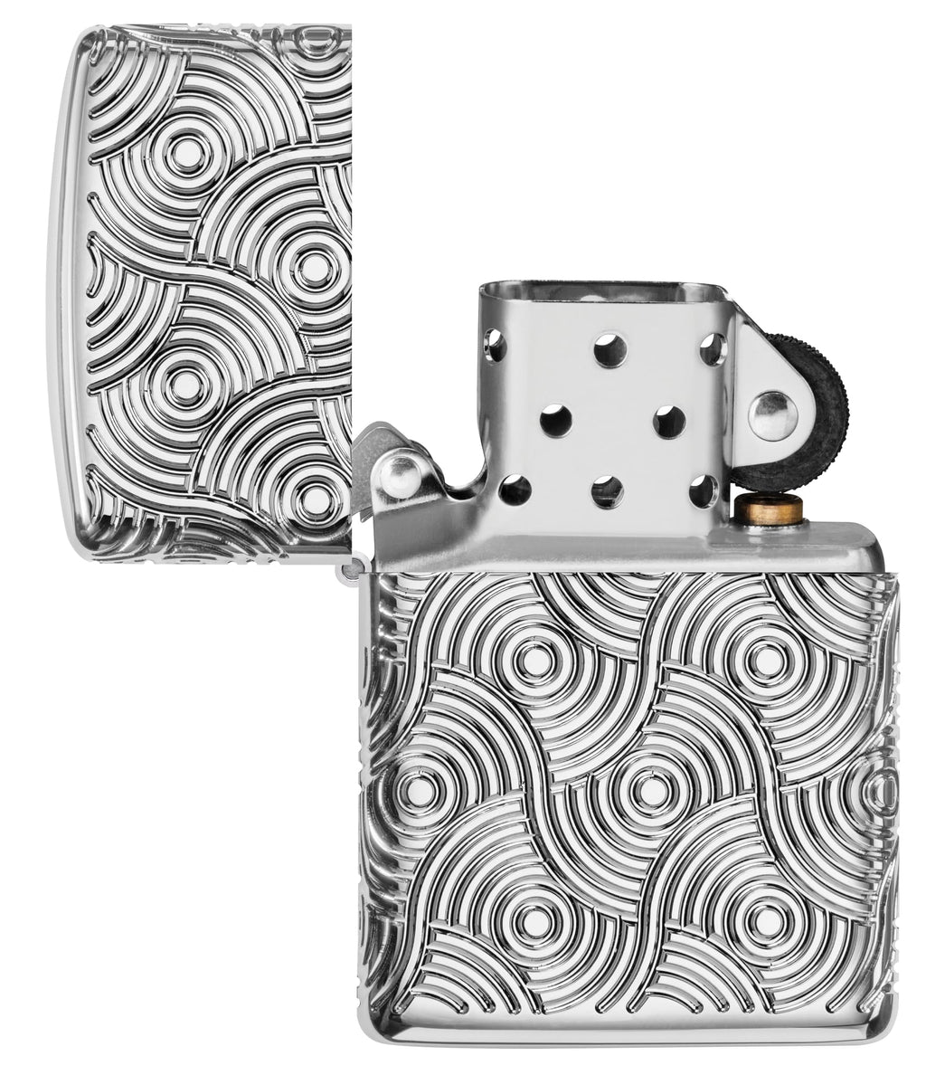 Zippo Lighter, Metal, Armor High Polish Chrome, Standard Size