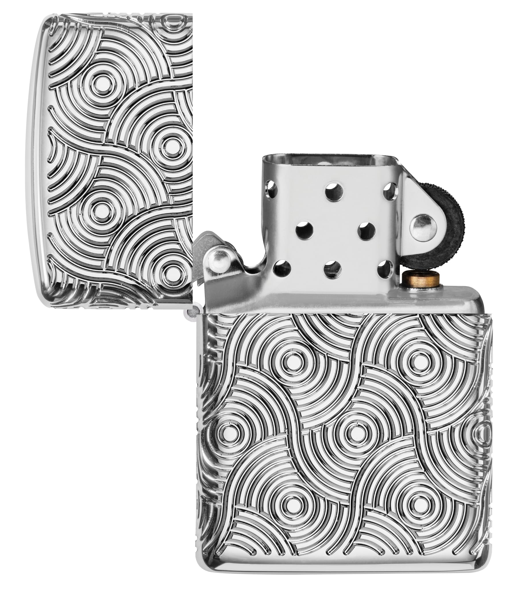 Zippo Lighter, Metal, Armor High Polish Chrome, Standard Size