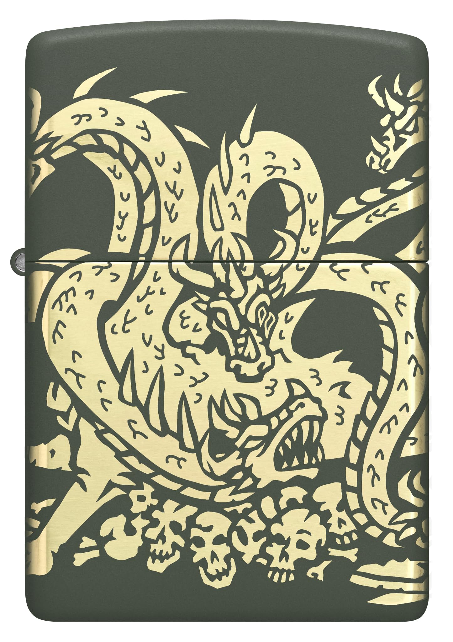 Zippo Dragon Fusion Design 540 Tumbled Brass Pocket Lighter