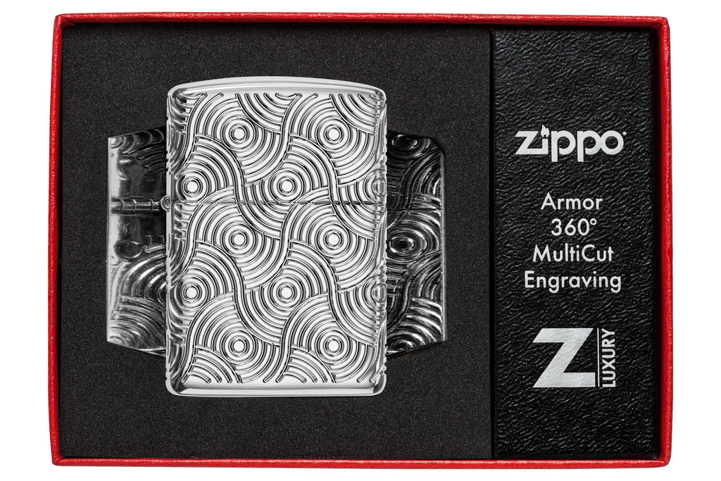 Zippo Lighter, Metal, Armor High Polish Chrome, Standard Size