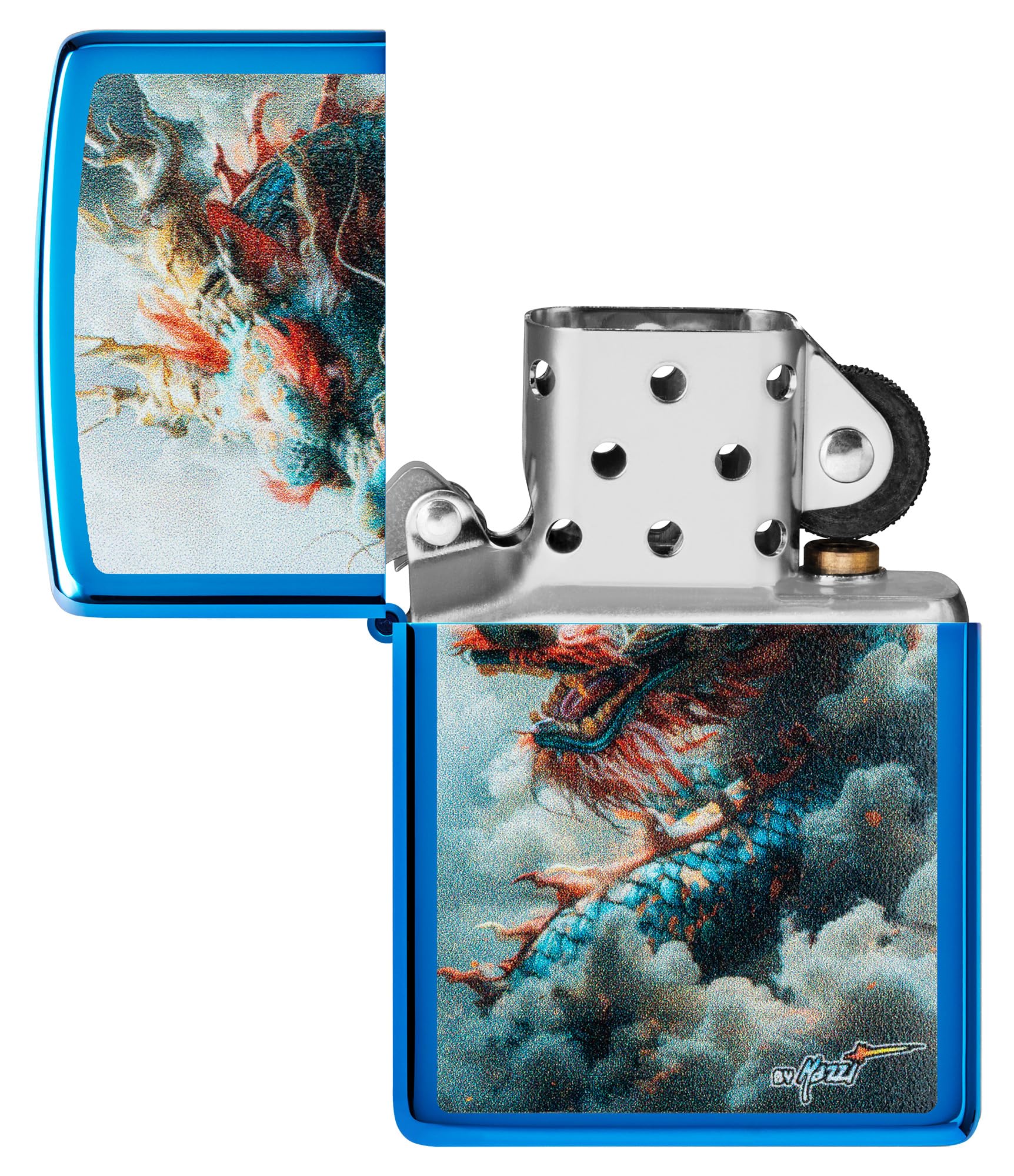 Zippo Dragon Fusion Design 540 Tumbled Brass Pocket Lighter